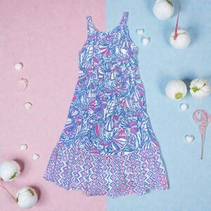 Lilly Pulitzer Blue and Pink Kids Dress
